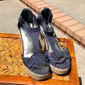 Navy Blue wedges